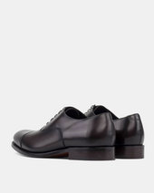 Ashford Dark Brown Cap Toe Oxford With Half Rubber Soles 675