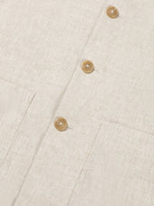 Beige Linen Leisure Blazer