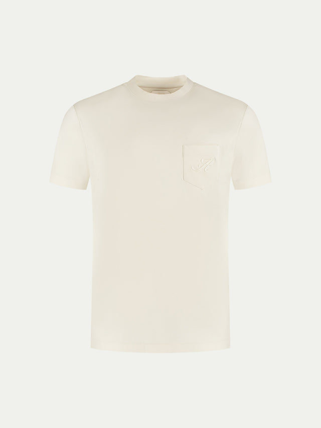 AUR1 Pocket T-Shirt Ecru