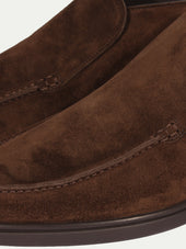 Chocolate City Loafer with Lamb Shearling Footbed