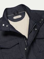 Dark Blue Denim Magnetic Field Jacket