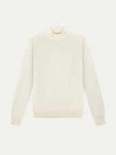 Extrafine Merino Mockneck Ivory