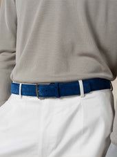 Ultramarine Suede Leather Belt