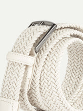 Off-white Waxed Cotton Belt