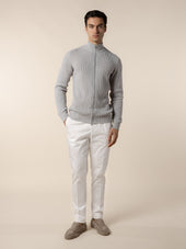 Light Grey Rib Vest