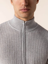 Light Grey Rib Vest