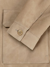 Light Beige Suede Jacket