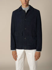Navy Suede Jacket