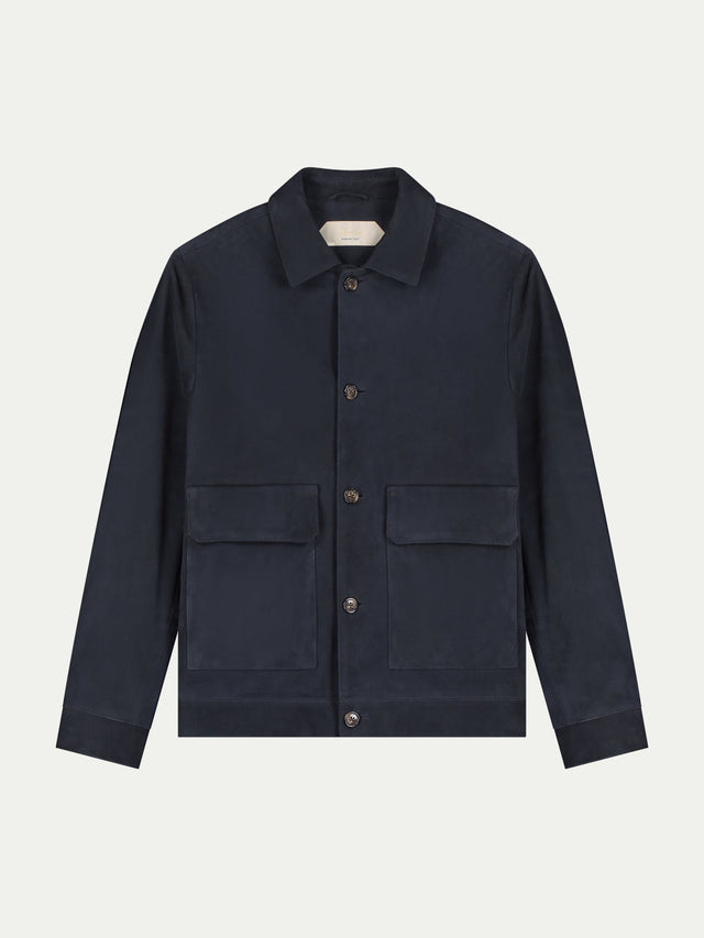 Navy Suede Jacket