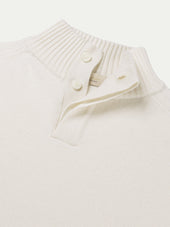 Ivory City Button Sweater
