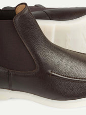 City Chelsea Boots Brown Grain