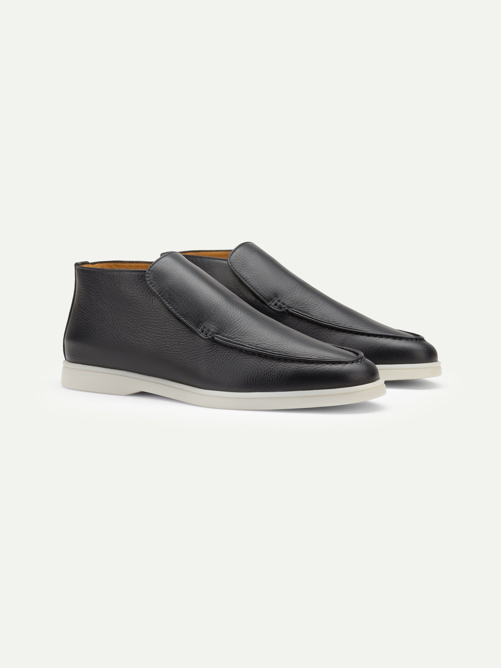 Navy Grain City Loafer