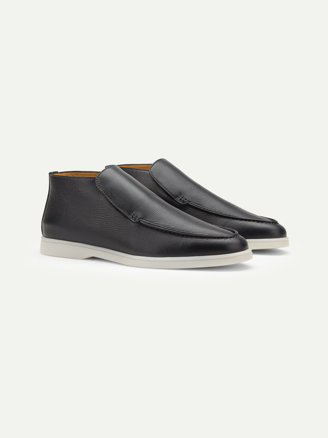 Navy Grain City Loafer