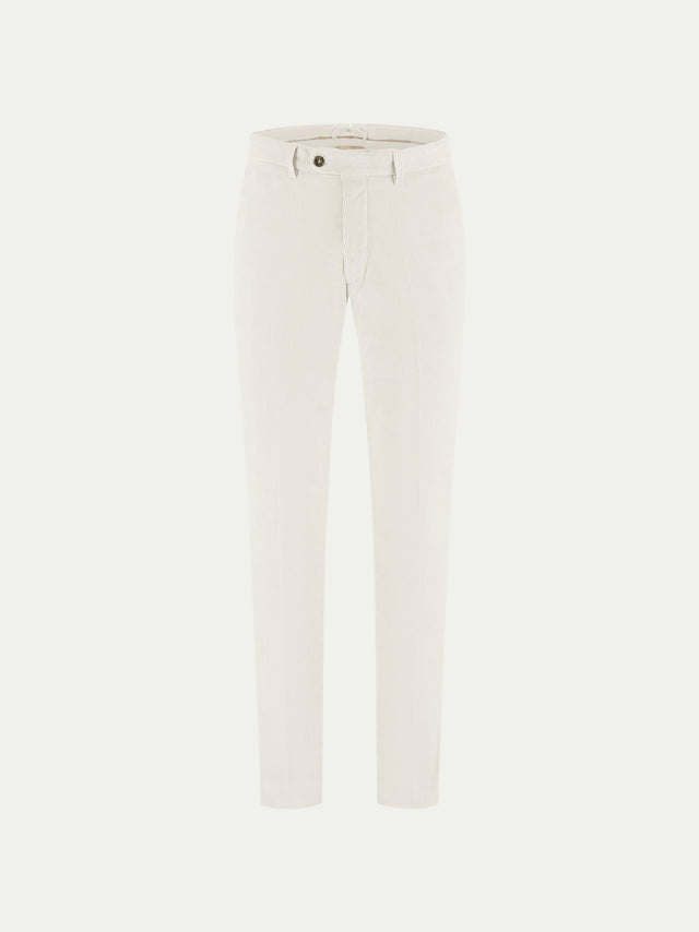 Ivory Corduroy Metropolitan Trousers