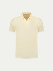 Vanilla Buttonless Polo Shirt