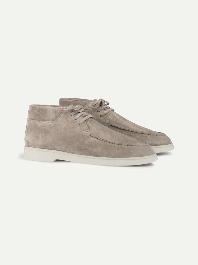 Light Grey Suede Desert Boot