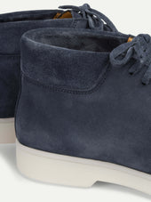 Steel Blue Suede Desert Boot