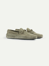 Pistache Suede Driving Shoes