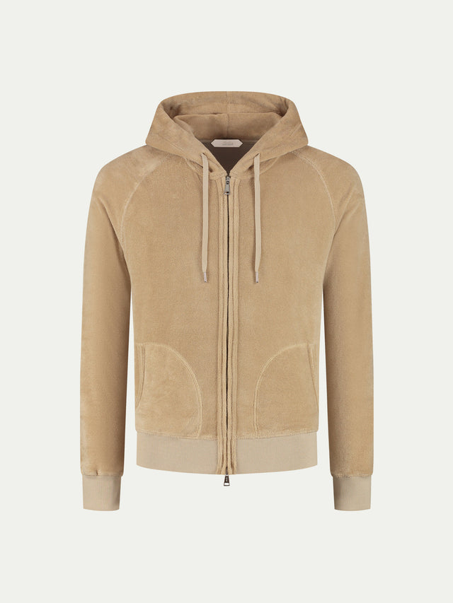 Nut Terry Towelling Zipper Vest