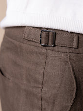 Ash Grey Linen Soleil Trousers