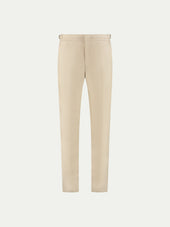 Beige Linen Soleil Trousers