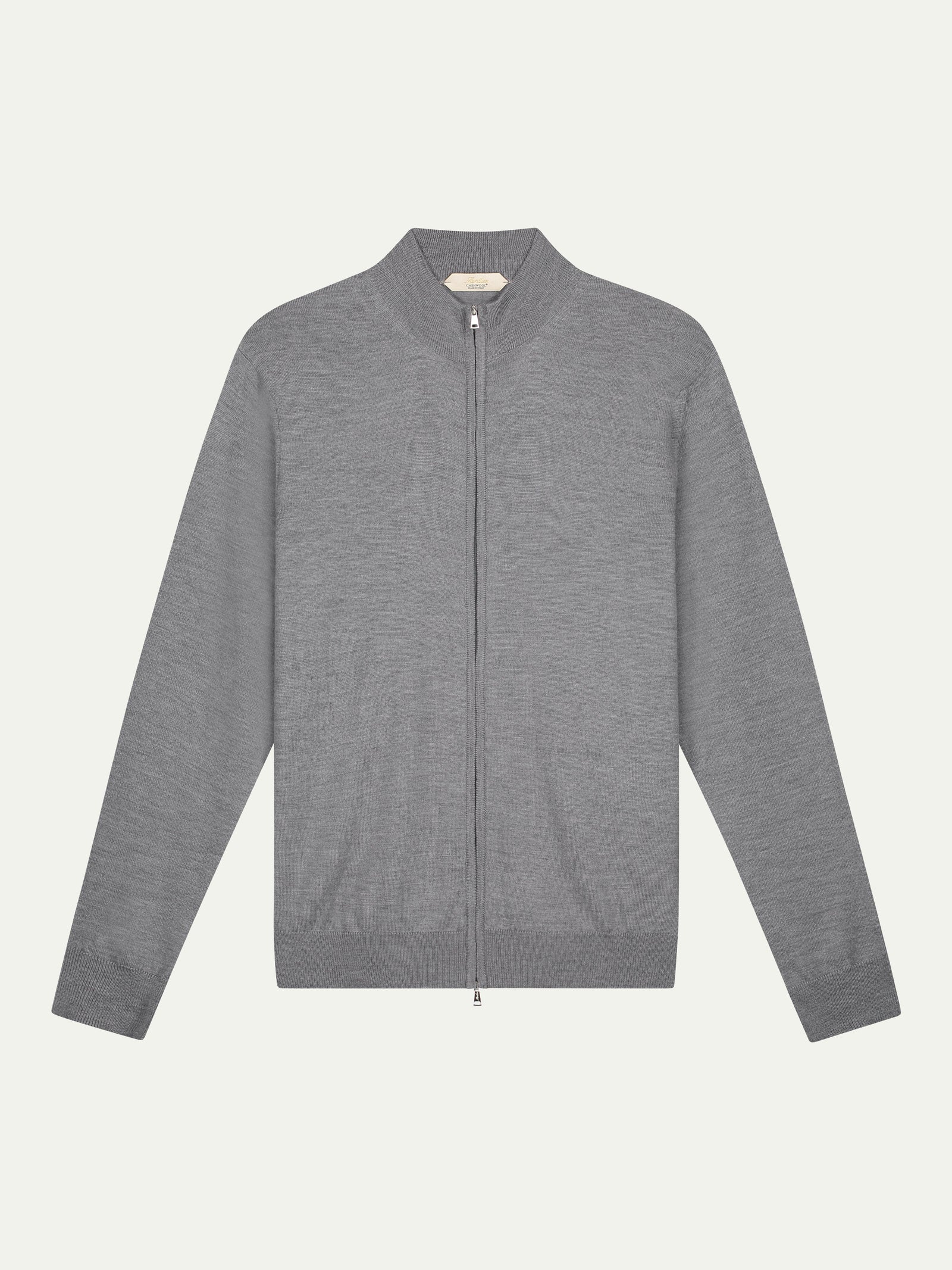 Extrafine Merino Zipper Vest Dark Grey