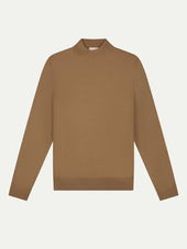 Extrafine Merino Mockneck Caramel