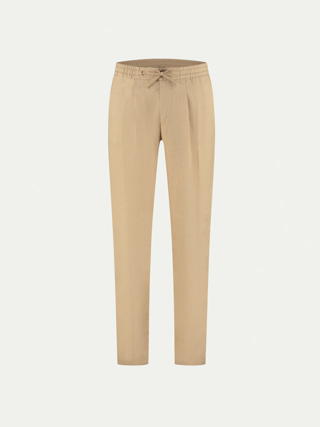 Nut Linen Seaside Trousers