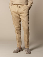 Nut Linen Seaside Trousers