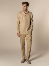 Nut Linen Seaside Trousers