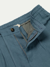 Sea Green Linen Seaside Trousers