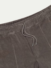 Ash Grey Terry Towelling Leisure Shorts