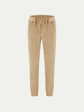 Beige Terry Towelling Leisure Trousers