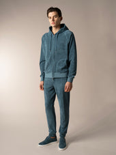 Sea Green Terry Towelling Leisure Trousers