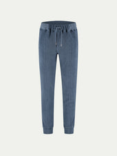 Steel Blue Terry Towelling Leisure Trousers