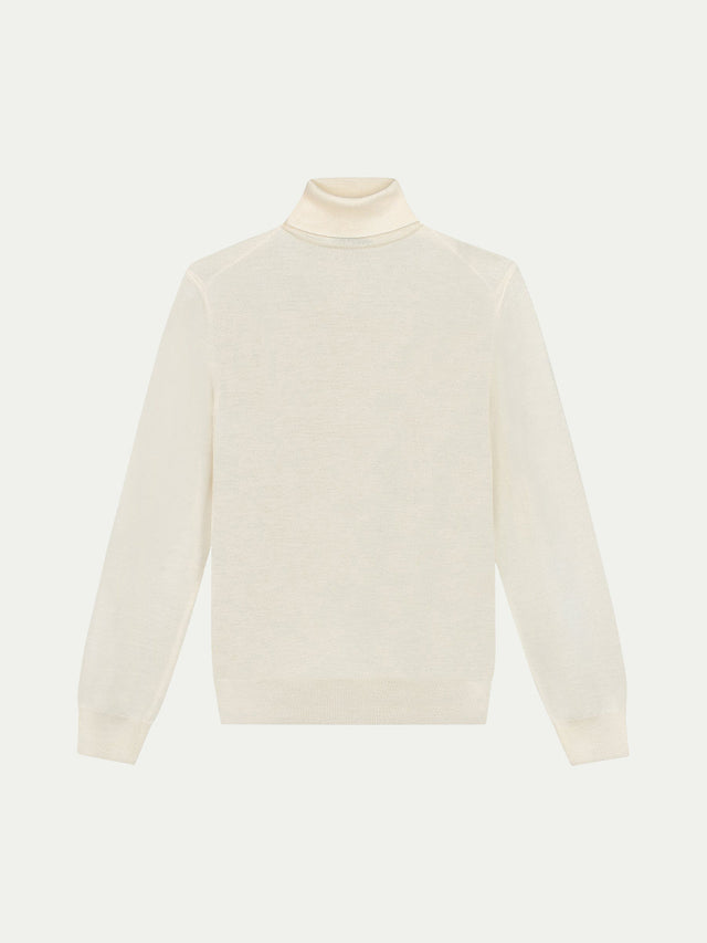 Extrafine Merino Rollneck Ivory