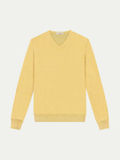 Extrafine Merino V-Neck Yellow