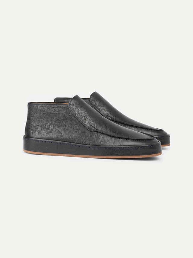 Navy Grain Voyager City Loafer
