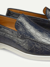 Navy Yacht Loafers