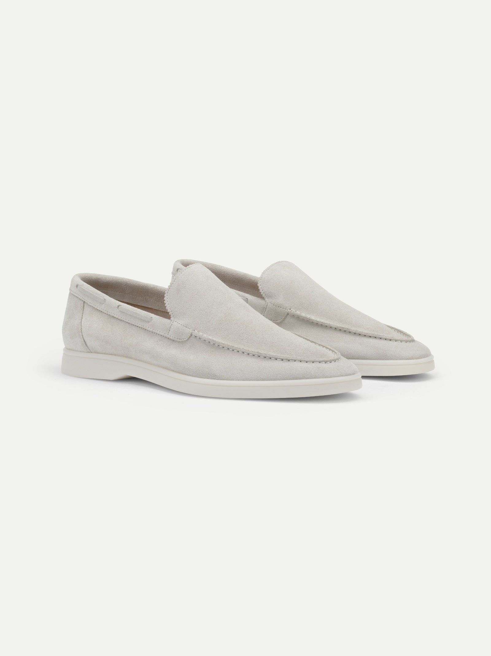 Classic Grey Yacht Loafers