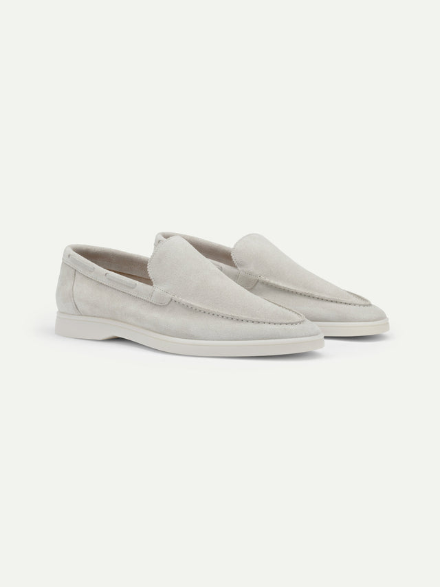 Classic Grey Yacht Loafers