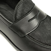 Aurland Penny Loafer In Calf With Hair On Horsehide Vamp