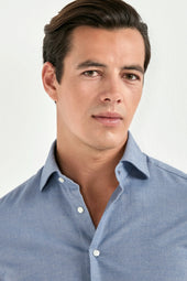 Avio Brushed Cotton Shirt Made In Italy