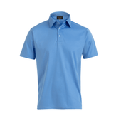 Azure Cotton Polo Shirt - New