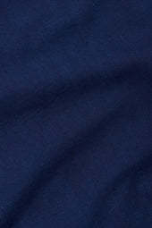 Indigo Band Collar Shirt