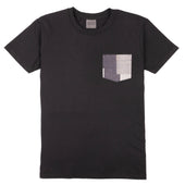 Pocket Tee - Black + Indigo Jacquard - Indigo