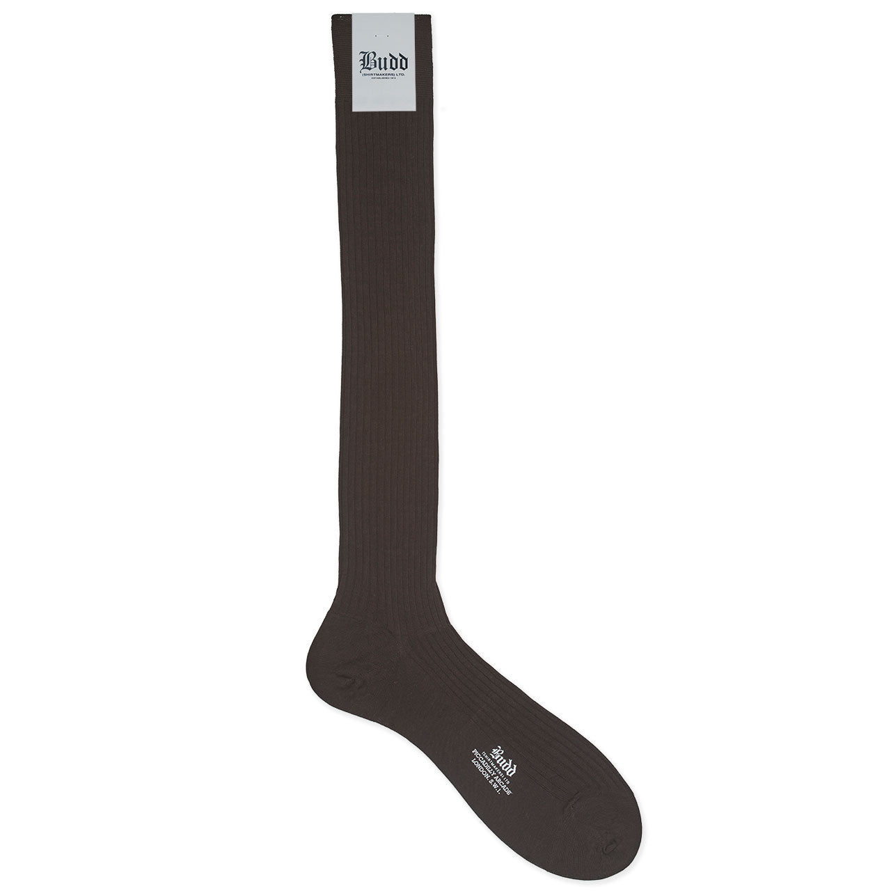 Cotton Long Socks In Brown
