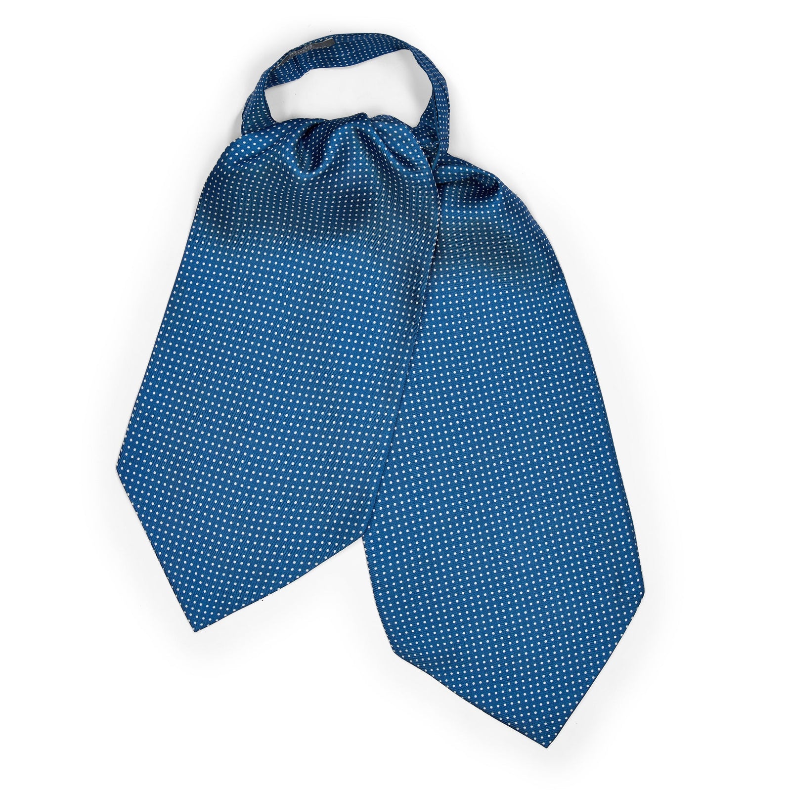 Small Spot Foulard Silk Cravat In Butcher
