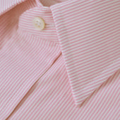 Poplin Neat Stripe Shirt In Pink