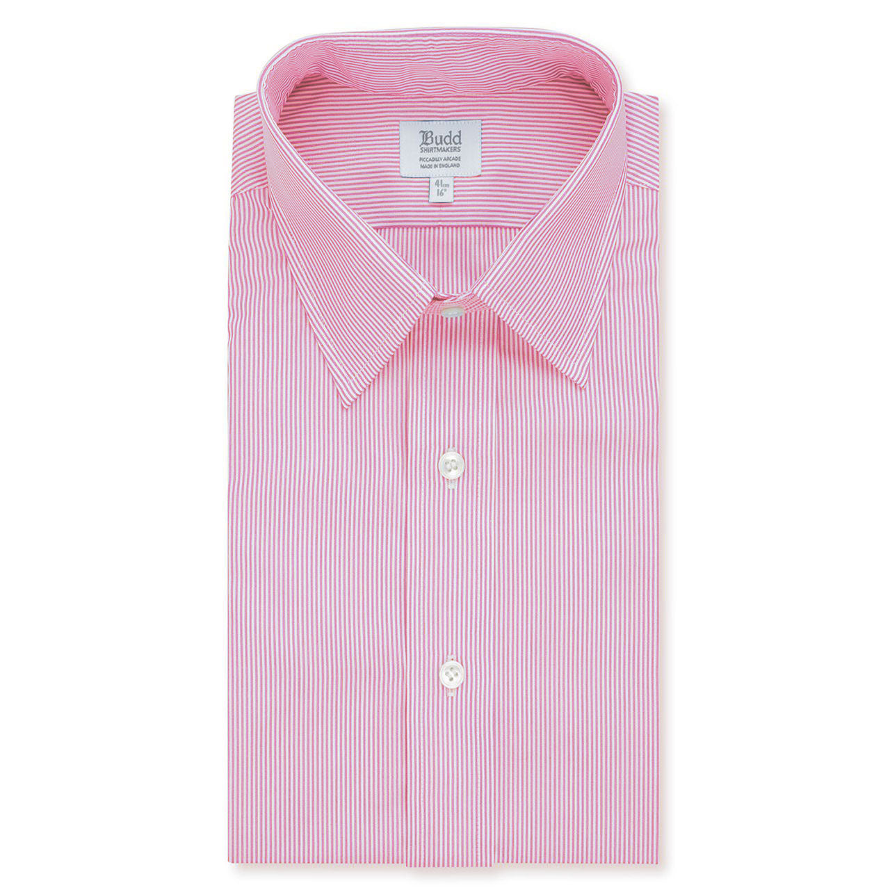 Poplin Neat Stripe Shirt In Pink